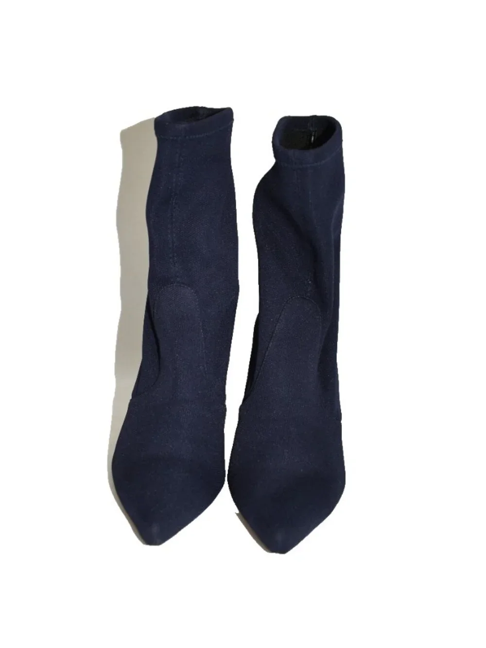 $650 Stuart Weitzman RAPTURE 75 SOCK STRETCH BOOTIE HEEL BLUE POINTY 9 (PC13)